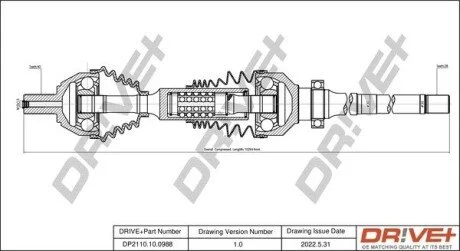 P├ô┼üO┼Ü NAP─śDOWA VOLVO XC60 08-15 PRAWA Drive+ DP2110100988