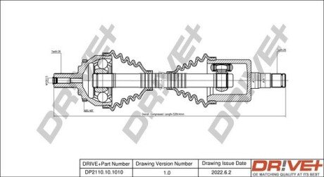 P├ô┼üO┼Ü NAP─śDOWA VOLVO S60 00-10 LEWA Drive+ DP2110101010