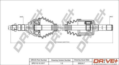 P├ô┼üO┼Ü NAP─śDOWA OPEL INSIGNIA 08-17 LEWA/ PRAWA Drive+ DP2110101017 (фото 1)