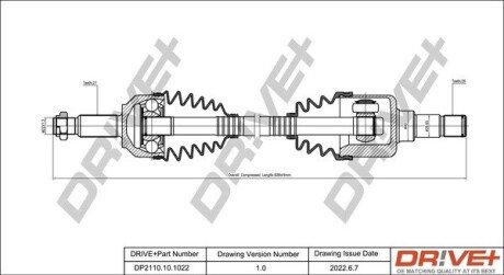 P├ô┼üO┼Ü NAP─śDOWA FORD MONDEO 00-07 LEWA Drive+ DP2110101022