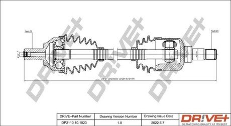 P├ô┼üO┼Ü NAP─śDOWA FORD FOCUS 04-12 LEWA Drive+ DP2110101023