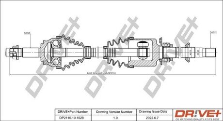 P├ô┼üO┼Ü NAP─śDOWA FIAT DOBLO 01- PRAWA Drive+ DP2110101028