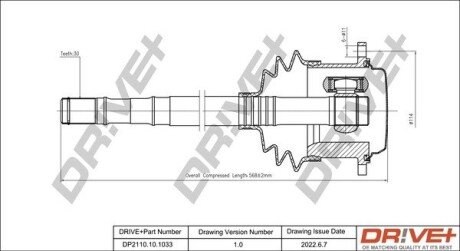 P├ô┼üO┼Ü NAP─śDOWA AUDI A4 1.9TDI 95-00 /M/ /ABS45/ /PRZ/ PRAWA Drive+ DP2110101033