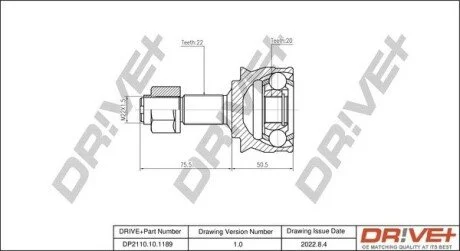 PRZEGUB FIAT SEICENTO 1.1 98- Drive+ DP2110101189 (фото 1)