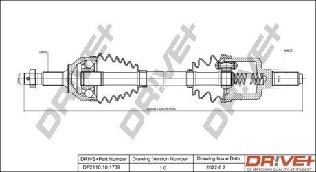 P├ô┼üO┼Ü NAP─śDOWA CITROEN C5 09- LEWA Drive+ DP2110101739