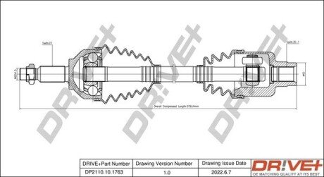 P├ô┼üO┼Ü NAP─śDOWA FORD MONDEO 00-07 PRAWA Drive+ DP2110101763