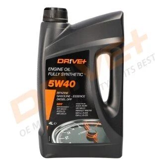 OLEJ SILNIKOWY DR!VE+ 5W-40 C3 DPF 4L Drive+ DP331010189