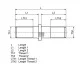 Шпилька колеса M22x1,5 x46/97,5мм (довжина різьби 25/37мм) SAF KRS, KRZ, RLSM, RSM 1030002