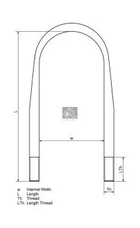 Скоба кріплення ресори DT 1.25417