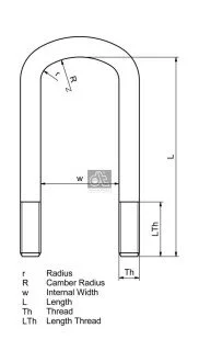 Стремянка рессоры DT 440395