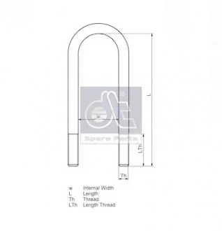 Скоба кріплення ресори DT 6.11114