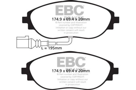 Автозапчасть EBC DP42127R