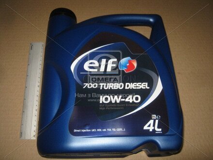 Моторна олива Evolution 700 Turbo Diesel 10W-40 полусинтетика 4 л ELF 203701 (фото 1)