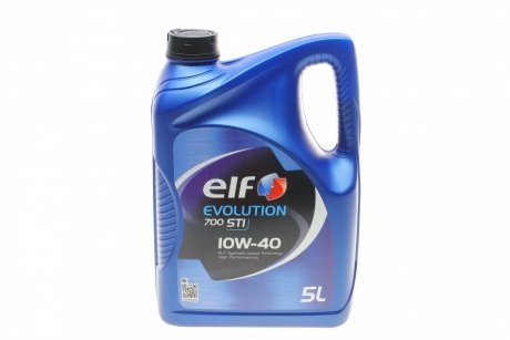 Моторное масло Evolution 700 STI 10W-40 полусинтетическое 5 л ELF 216667 (фото 1)