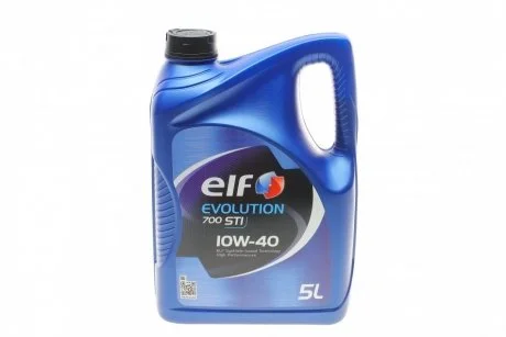 Моторное масло Evolution 700 STI 10W-40 полусинтетическое 5 л ELF 216667