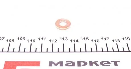 Ущільнююче кільце форсунки Bosch,VDO 7,2 x 16 x 1,5 Ford, PSA ELRING 182.350 (фото 1)