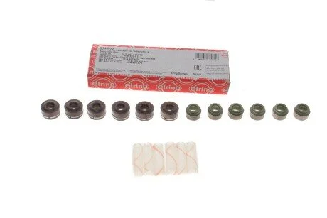 Комплект ущільнень, шток клапана 12 шт A1030500058 MERCEDES ELRING 914.835