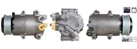 Компресор кондиціонера Ford Fiesta VI/Focus III 1.25-1.6/1.4TDCI/1.6TDCI 10- ELSTOCK 510900