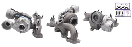 Турбокомпресор (з набором прокладок) CHRYSLER SEBRING, DODGE AVENGER, CALIBER, JEEP COMPASS, PATRIOT, MITSUBISHI GRANDIS, OUTLANDER II 2.0D 09.05- ELSTOCK 911860