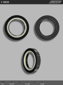 Сальник 24,97/37,54*6,35 тип креслення 7V2 EMMETEC F-00038 (фото 1)