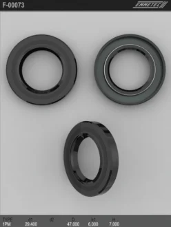Сальник 29,40/47,00*6,00/7,50 тип 1PM EMMETEC F-00073 (фото 1)