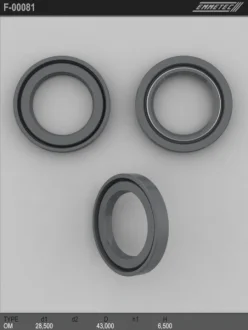 Сальник 28,50/43,00*6,50 тип креслення 0M EMMETEC F-00081