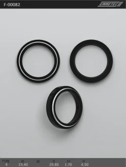 Сальник 23,40/29,80*1,70/4,50 тип креслення 4 EMMETEC F-00082