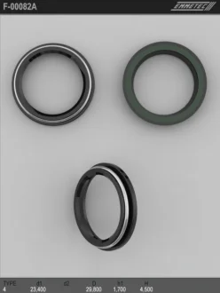 Сальник 23,40/29,80*1,70/4,50 тип креслення 4 EMMETEC F-00082A (фото 1)