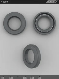 Сальник 19,00/30,10*5,00/6,00 тип креслення 1PM EMMETEC F-00110 (фото 1)