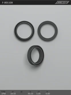 Сальник 18,50/30,10*5,00/6,00 тип креслення 1PM EMMETEC F-00110X (фото 1)