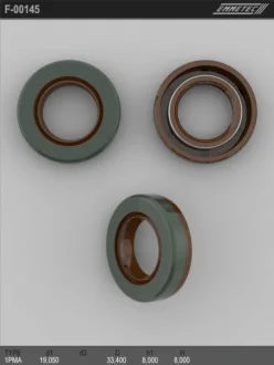 Фото 1 - сальник 19,05/33,40*8,00/8,00 тип креслення 1PMA EMMETEC F-00145 Сальник 19,05/33,40*8,00/8,00 тип креслення 1PMA EMMETEC F-00145 (фото 1)