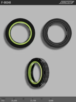 Сальник 25,50/37,70*8,00 тип креслення 7V2 EMMETEC F-00248 (фото 1)