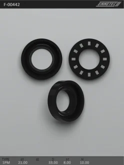 Сальник 21,00/33,00*8,00/10,00 тип креслення 1PM EMMETEC F-00442