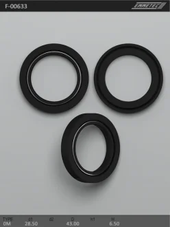 Сальник 28,50/43,00*6,50 тип креслення 0M EMMETEC F-00633 (фото 1)