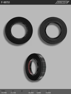 Сальник 27,70/46,00*9,00/10,00 тип 7V1PM EMMETEC F-00751 (фото 1)