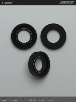 Сальник 17,00/35,00*7,00/7,00 тип креслення 1PM EMMETEC F-00787