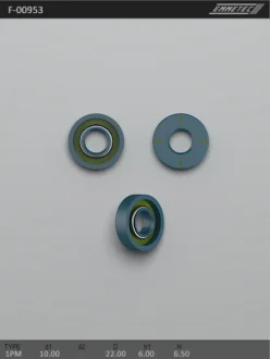 Сальник 10,00/22,00*6,00/6,50 тип 1PM EMMETEC F-00953