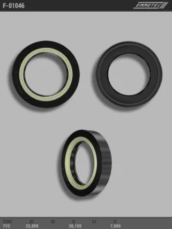 Фото 1 - сальник 25,00/38,15*7,00 тип креслення 7V2 EMMETEC F-01046 Сальник 25,00/38,15*7,00 тип креслення 7V2 EMMETEC F-01046 (фото 1)