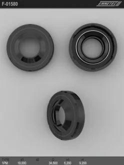 Сальник 19,00/34,60*6,20/9,20 тип креслення 1PM EMMETEC F-01580 (фото 1)