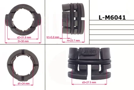 Втулка ущільнювальна ГПК 24,00/33,50/37,00*5,00/23,00 тип 7A EMMETEC L-M6041 (фото 1)