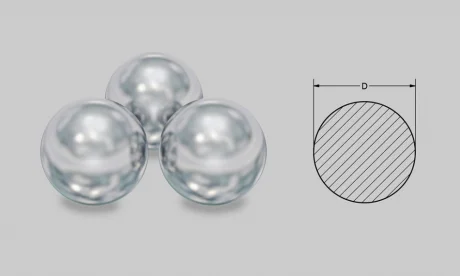 Сталева куля рульової рейки ЕПК D5,000 VW PASSAT B6 05-10, Passat CC 08-16, Touran 10-15, Tiguan 08-16; AUDI Q3 11-18; SEAT Alhambra 10-22 EMMETEC S-05000 (фото 1)