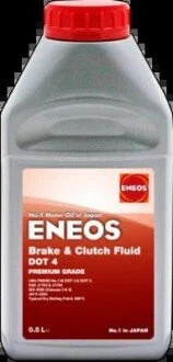 Гальмівна рідина ENEOS BRAKE & CLUTCH FLUID DOT4, 0,5л, синт. Eneos EU0306297