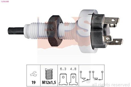ALFA ROMEO Выключатель STOP-сигналов FIAT,LANCIA EPS 1.810.049