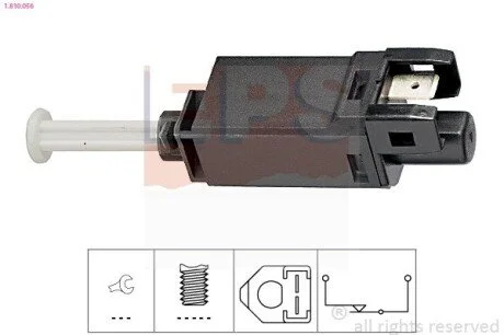 Вимикач стоп-сигналу Seat Toledo/VW Passat/Polo/Golf II 83- EPS 1.810.056