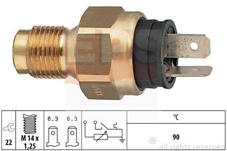 VOLVO Датчик температуры воды 440 1.7 460 88- EPS 1.830.541 (фото 1)