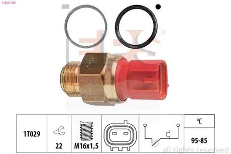 Фото 1 - suzuki температурный датчик включения вентилятора радиатора swift 89- EPS 1.850.149 SUZUKI Температурный датчик включения вентилятора радиатора SWIFT 89- EPS 1.850.149 (фото 1)