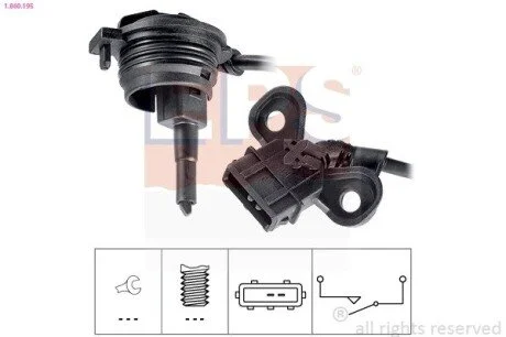 Вмикач фар заднього ходу Audi A4/A6/Passat 95- EPS 1.860.195