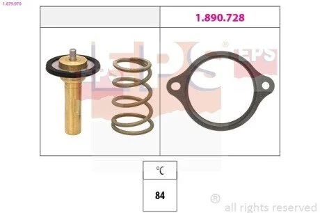 Термостат 84С Opel astra K/Corsa/Mokka 1.4 14- EPS 1.879.970