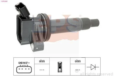 Катушка зажигания Toyota Corolla 1.4 (4ZZ-FE) 02.00-01.02/Rav 4 1.8VVTi 00- EPS 1.970.461