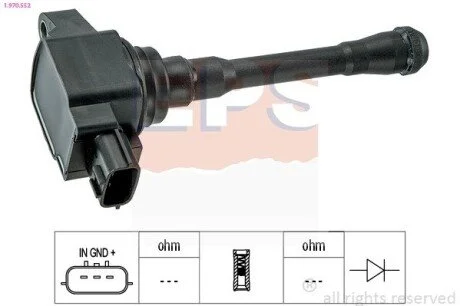 Катушка зажигания Nissan X-Trail, Qashqai, Note / Infiniti 2007- EPS 1.970.552